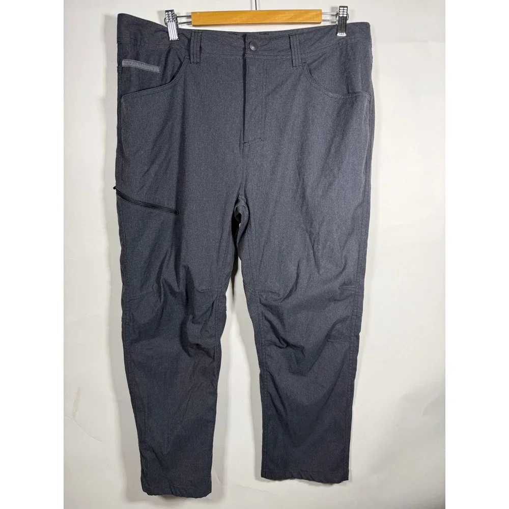 Royal Robbins Mens 38x30 Standard Fit Performance Hiking Pants Charcoal Grey